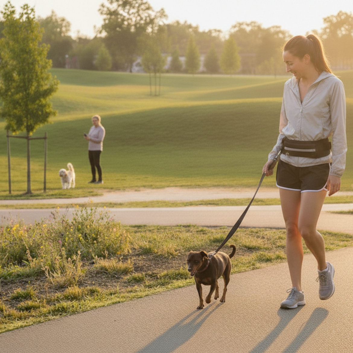 Hands-Free Waist Bag + Leash